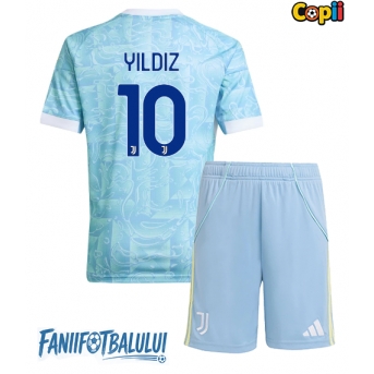 Juventus Kenan Yildiz #10 Echipament de Fotbal Replică 2025-26 Copii Deplasare (+ Șorturi)